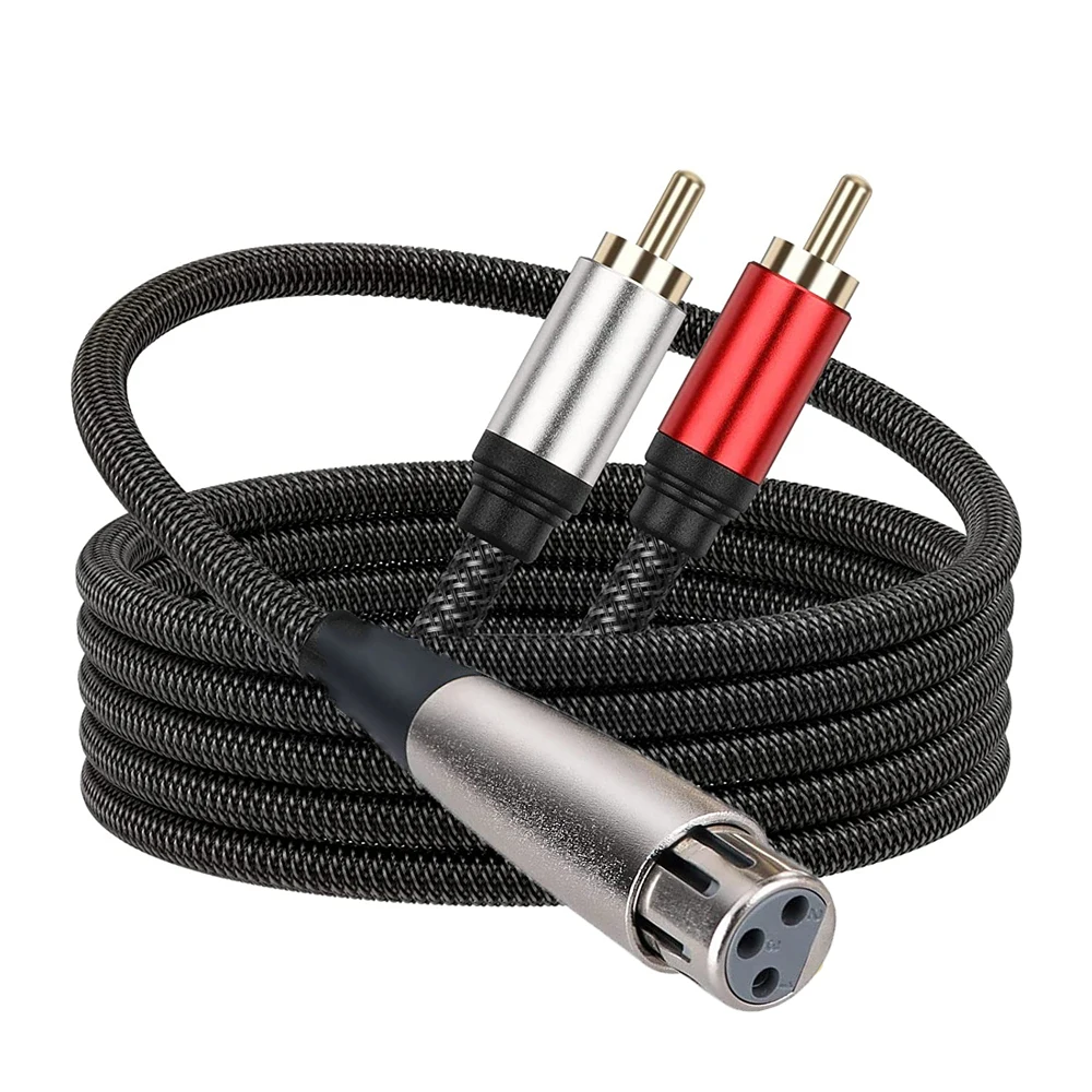 Аудиокабель-адаптер XLR-2 RCA Y-кабель-сплиттер