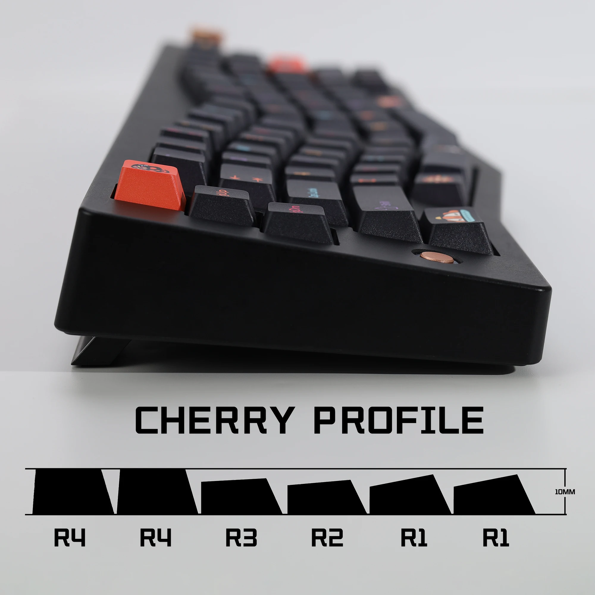 Фото Комплект клавиш KBDiy Clone GMK: ретро-клавиши GMK Mictlan Cherry Profile PBT ISO для магнитных переключателей, 60 клавиш, для игровой механической клавиатуры №3
