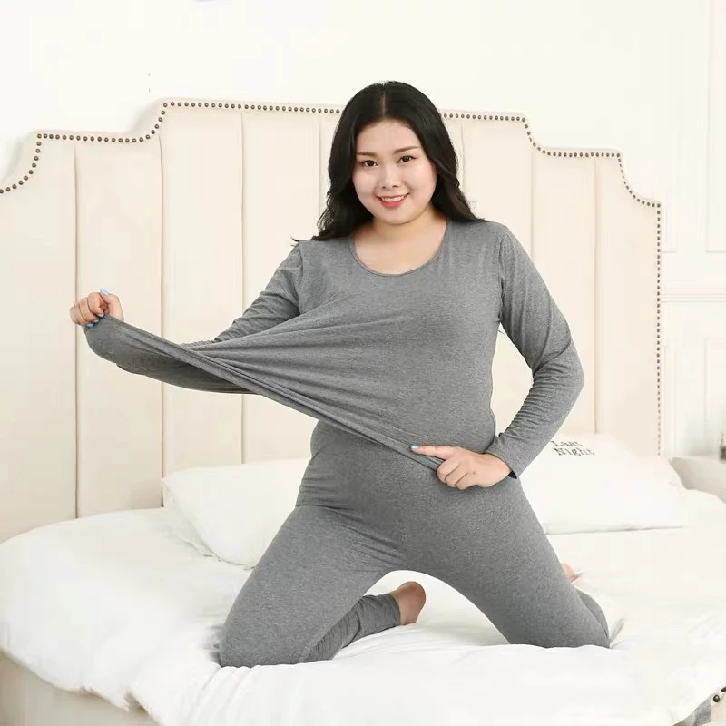 

Women's Homewear Pajamas Set Modal Sleepwear Underwear Set Thermal Underwear L-4XL Clothes Thermal Pants Bottoming Shirts