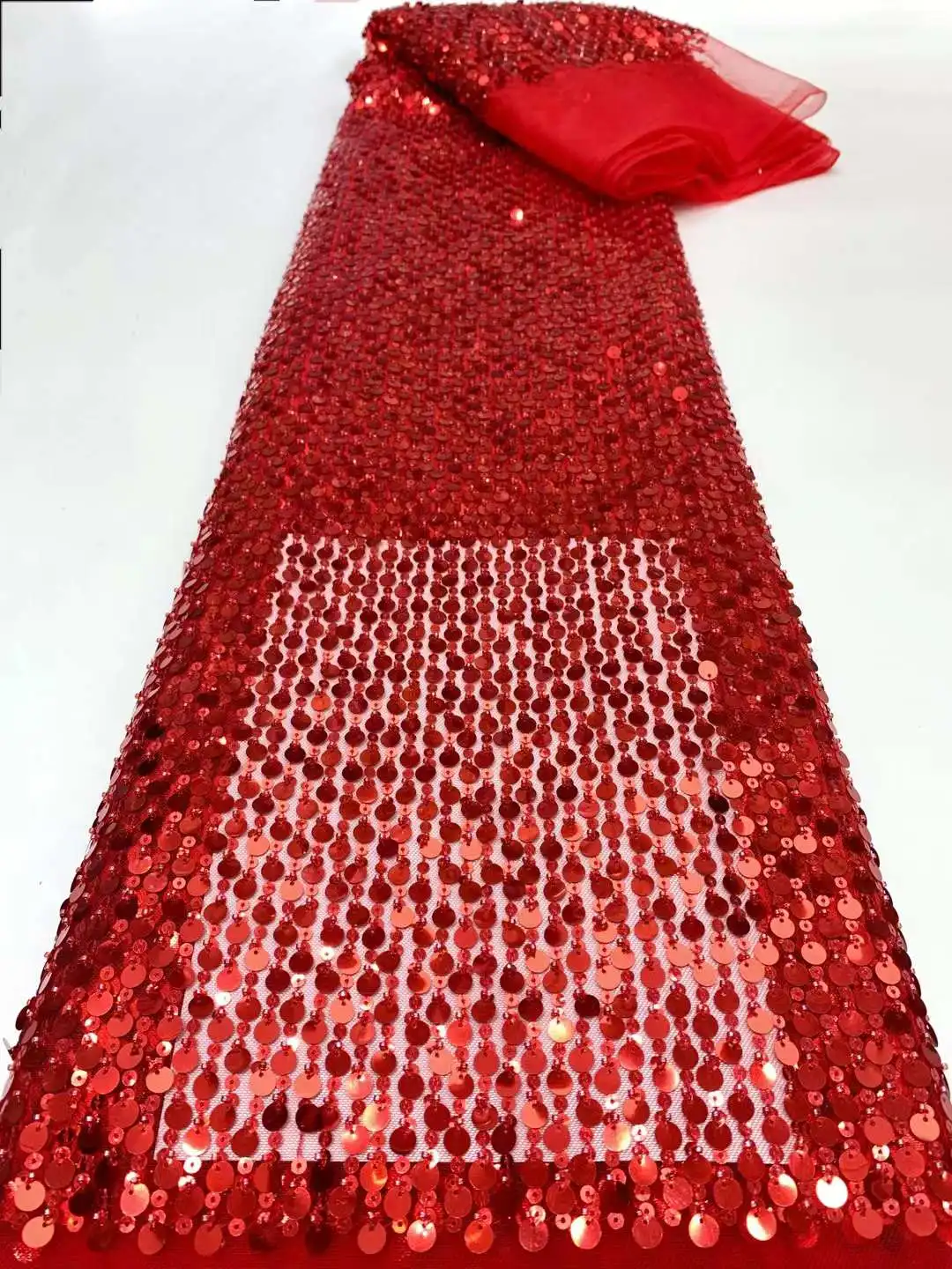 Новейшая африканская кружевная ткань с 3d-вышивкой и блестками 5 ярдов