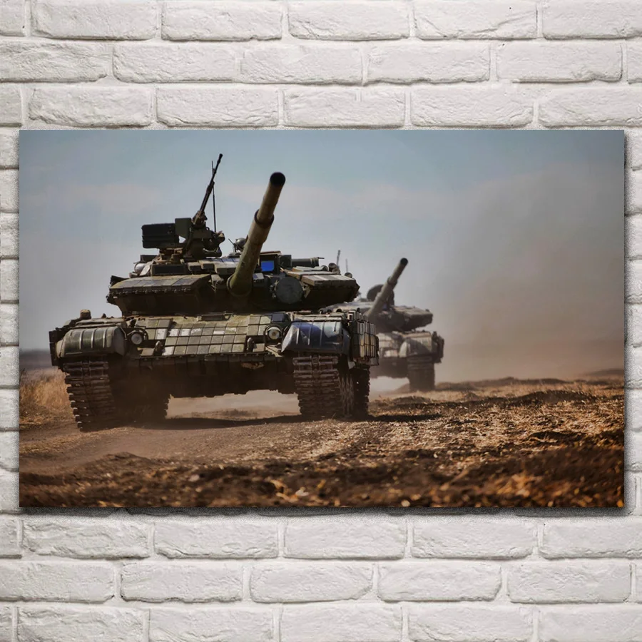 

t 64 tanks ukrainian army military vehicle artwork living room home decoration art fabric posters on wall picture KR268
