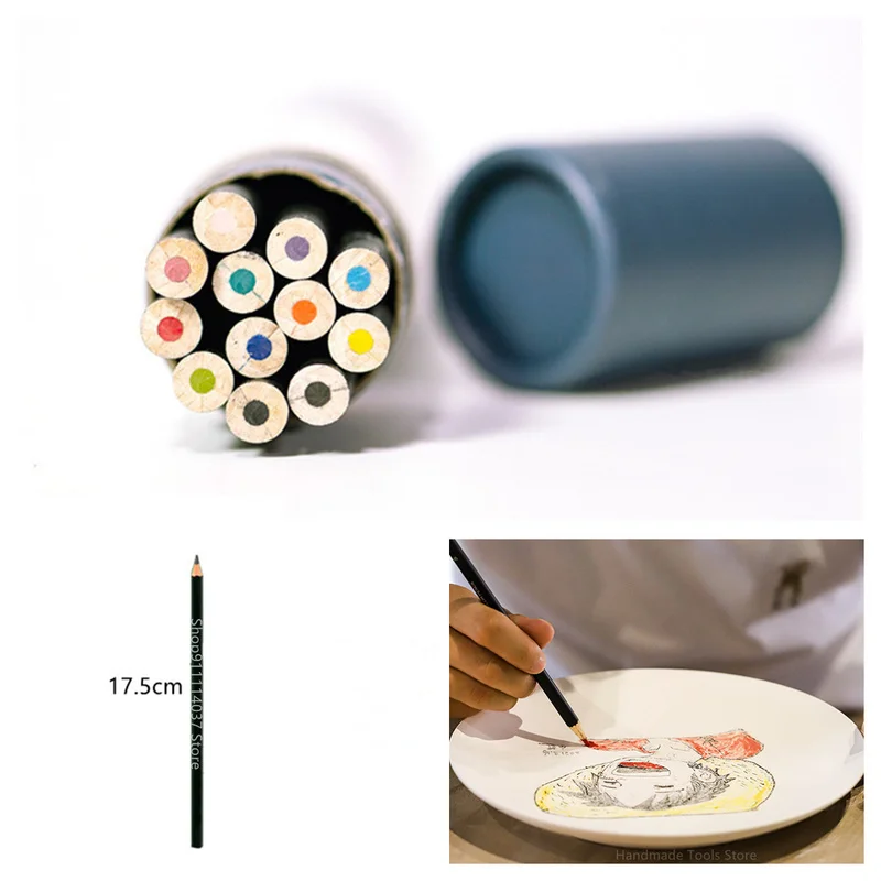 1 шт. керамические глиняные цветные карандаши с нижней глазурью Сделай Сам Ручная