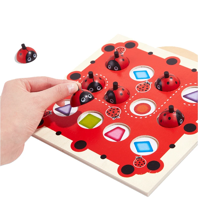 

Kids Ladybug Memory Chess Toys Animal Number Early Education Matching Interaction Game Montessori Logical Thinking Training Toys