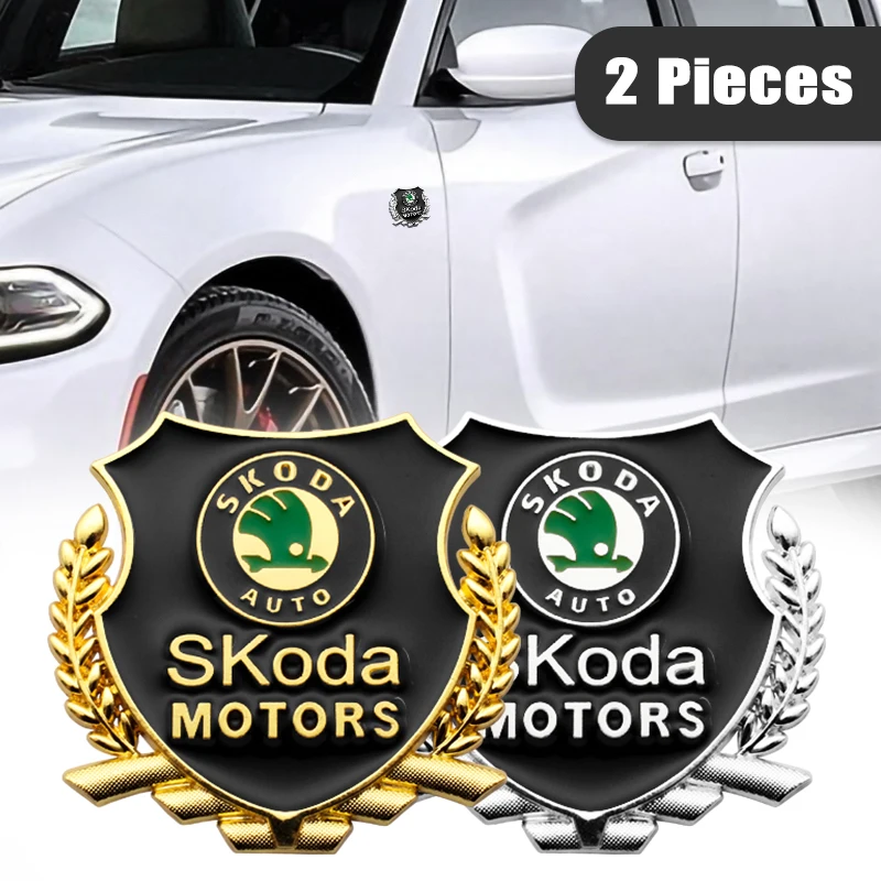 

3D Metal Rear Trunk Decal High-end Fashion Styling Badge For Skoda Octavia A5 A7 RS Fabia Superb rapid yeti Kodiaq Accessories