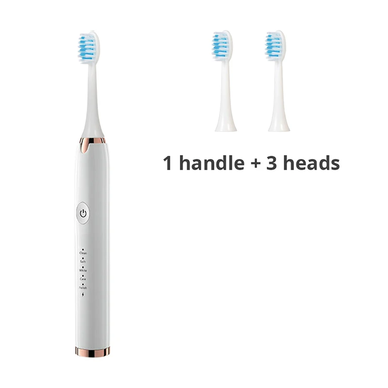 USB cheap Adult Boys Children Smart Electric Toothbrush Portable Safety Ultrasonic White Home Lazy Couple Students