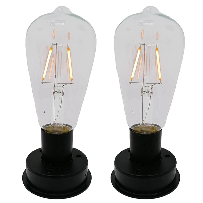 

2Pc Solar LED Tungsten Filament Bulb Lamp 2800K Automatic Light Sensors Fence Night Lights For Garden Lamp(8.5Cm)