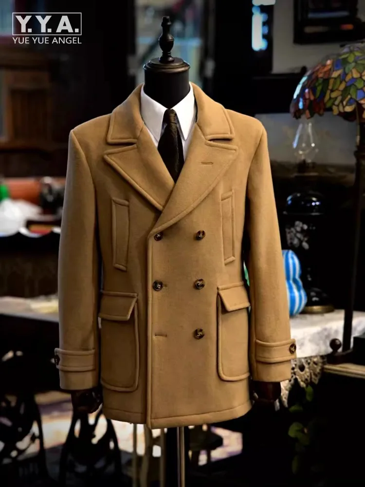 Классический дизайн Осень-зима мужское деловое повседневное винтажное