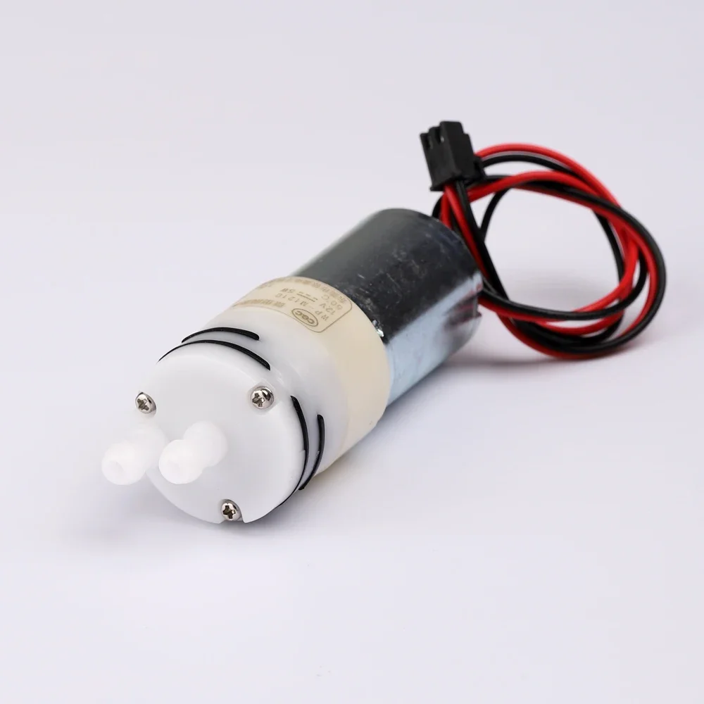 Фото Миниатюрный водяной насос 370, DC 7.4V 12V 14.4V, 1 л/мин, высокопроизводительный диафрагменный насос с угольными щетками, 3 Вт, самовсасывающий №4