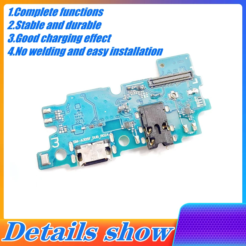 Зарядная плата для Samsung Galaxy A30 A305F USB-разъем подзарядки с микрофоном