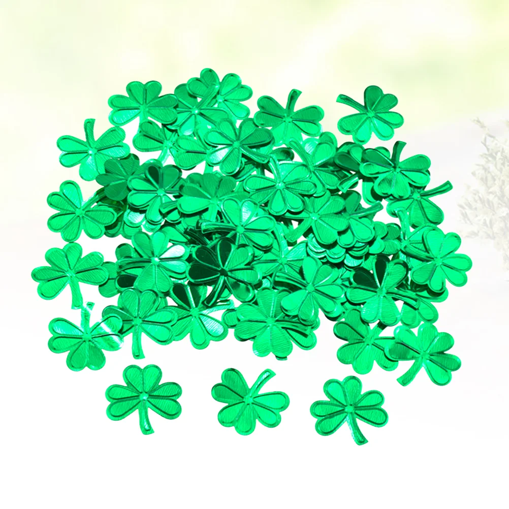 

45g St. Patricks Day Glitter Green Shamrock Table Scatter Centerpiece For Festive Birthday Party Favors Supplies