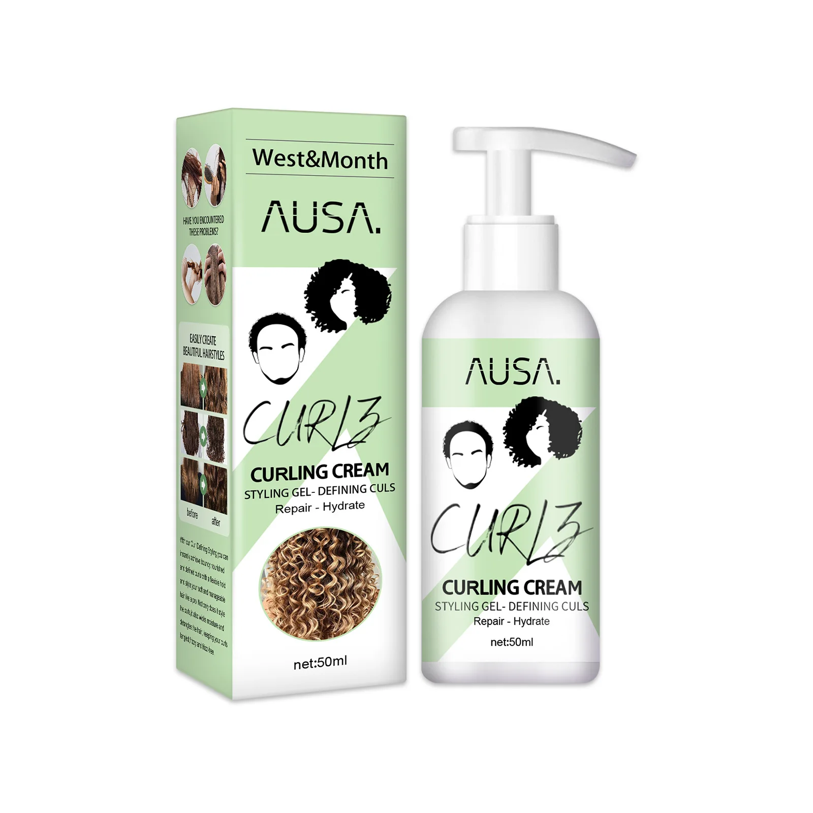 Curl Boost Defining Cream 50ml Curls Hair Booster Products Instant Effect Drying Frizz Control Hair Style Setting Cream
Curl Boost Defining Cream 50ml Curls Hair Booster Products Instant Effect Drying Frizz Control Hair Style Setting Cream