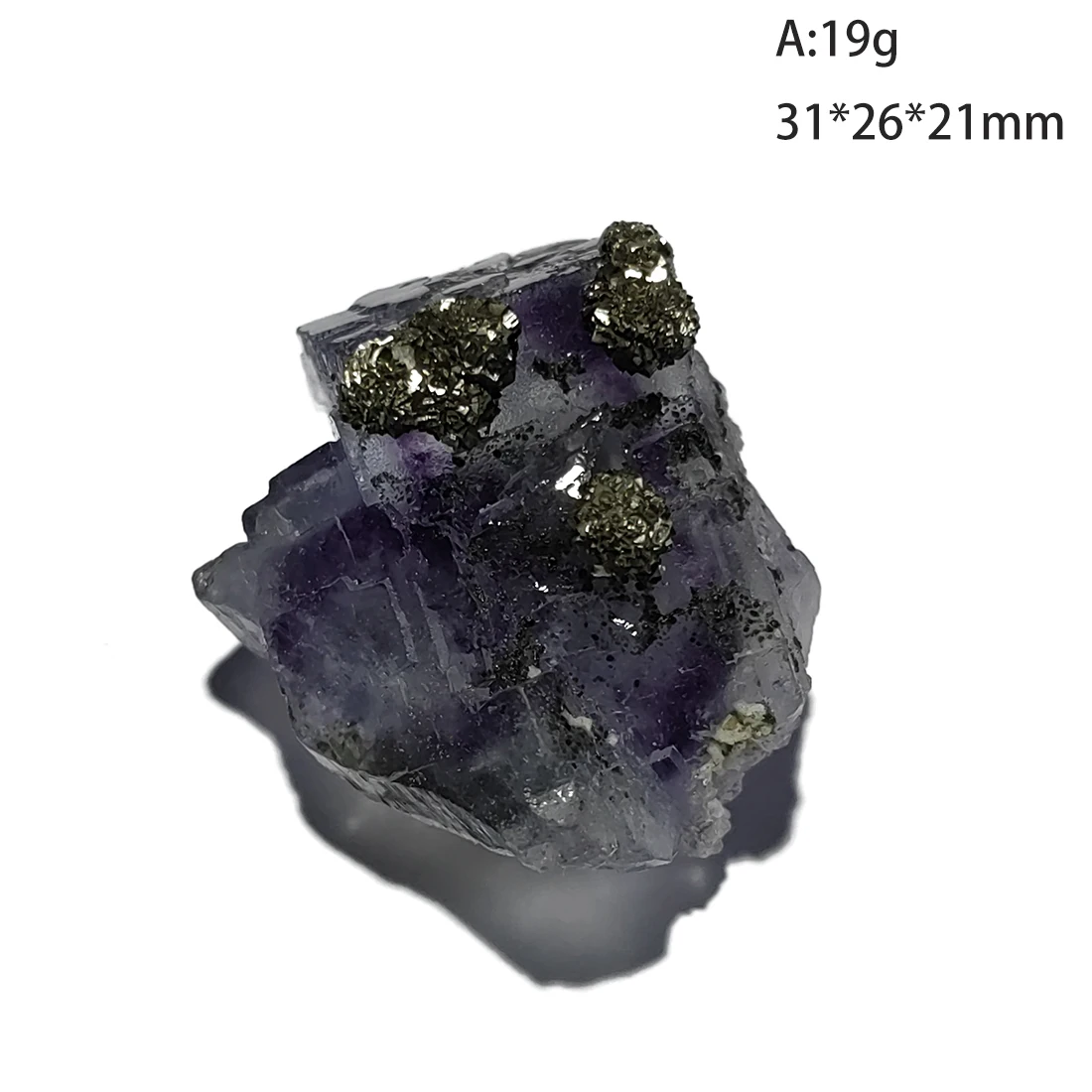 

C2-4M 100% Natural Purple Fluorite Mica Mineral Crystal Specimen Collection From Yaogangxian Hunan Province China