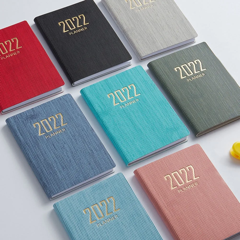 

2022 PU Planner Schedule Book A7 Daily Planner Notebook Calendar Dates Creative Table Coil Planner Reminder Notebook For School