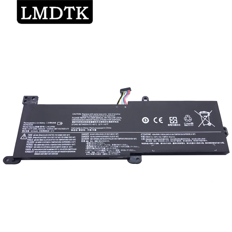 LMDTK Новый L16L2PB2 Аккумулятор для ноутбука Lenovo Ideapad 320-15IKB 15IAP 15AST 15ABR 14AB RL16L2PB1 L16M2PB1 520-15IKBR 330-15ICN