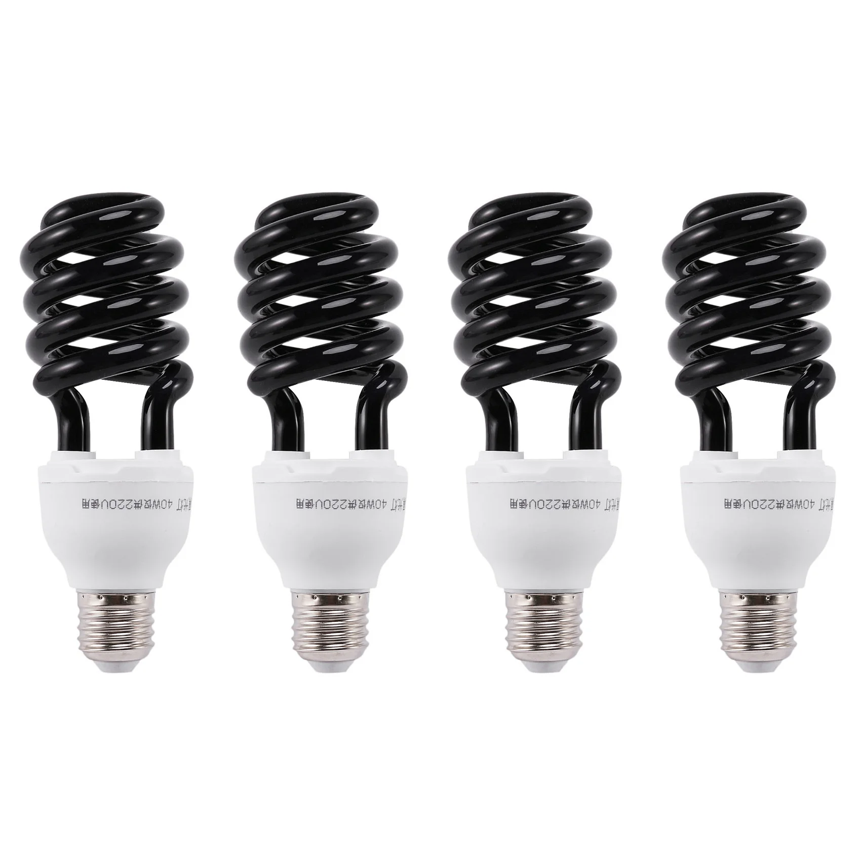 

4X E27 40W UV Ultraviolet Fluorescent Blacklight CFL Light Bulb Lamp 220V Shape:Spiral Wattage Voltage:40W 220V