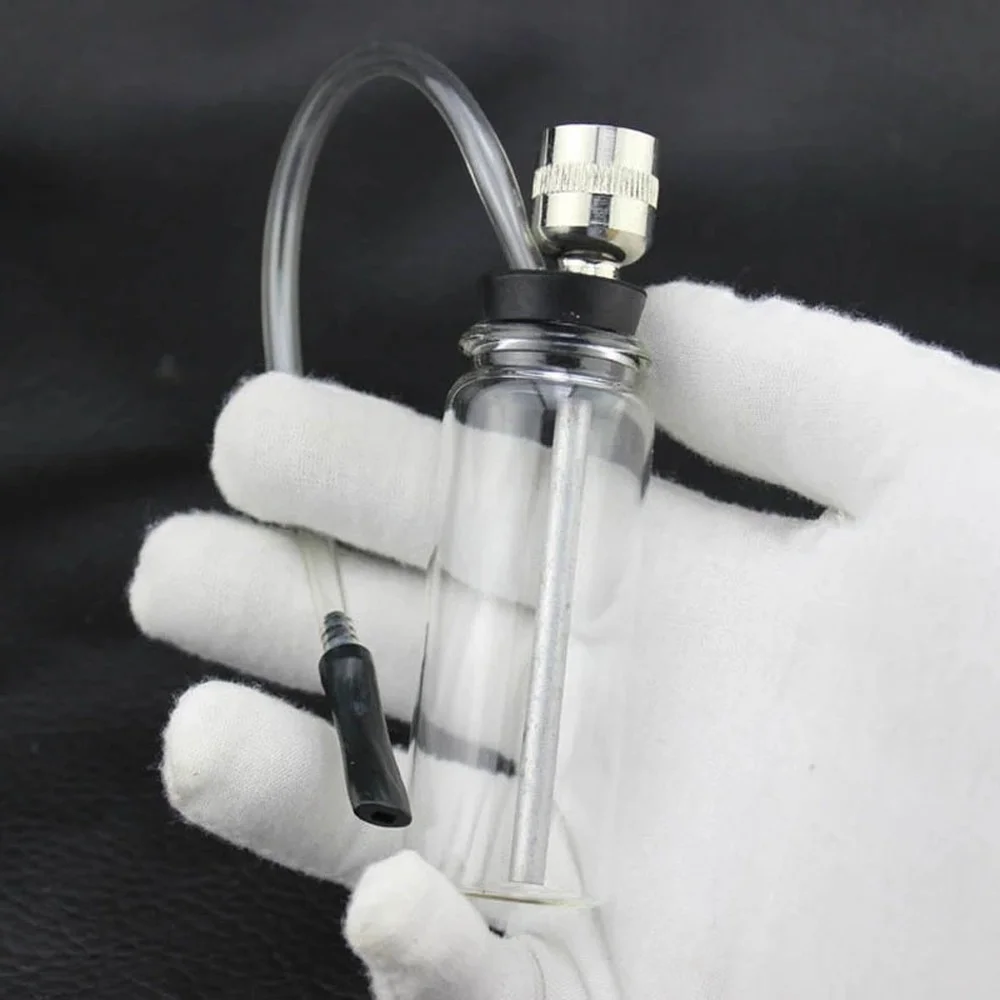 

Mini Glass Bottle Water Pipe Portable Hookah Shisha Tobacco Smoking Pipes For Smoking Metal Tube Filter Accessories