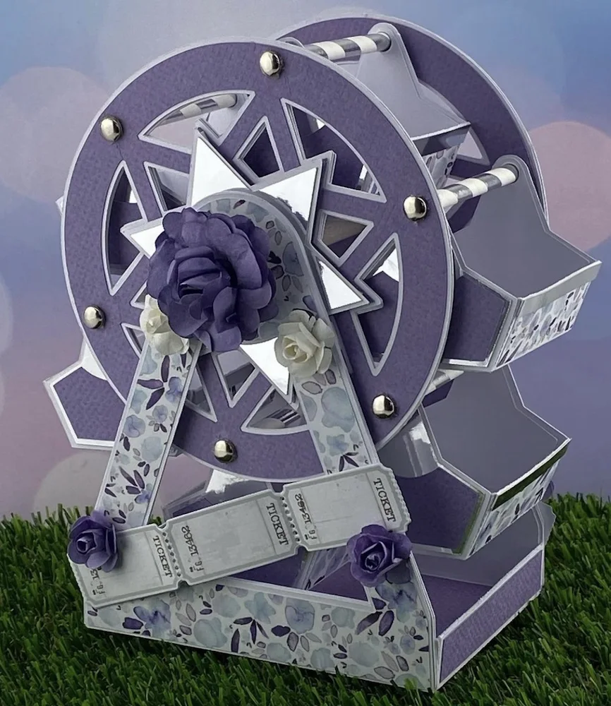 

KSCRAFT 3D Ferris Wheel Metal Cutting Dies Stencils for DIY Scrapbooking Decorative Embossing DIY Paper Cards