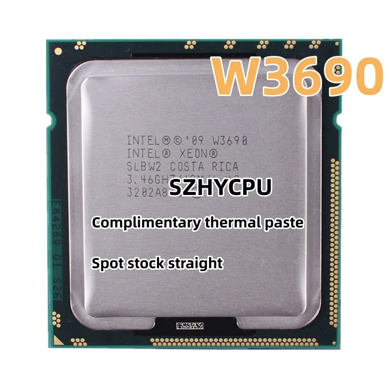 

Used Intel Xeon W3690 3.4GHz Six-Core Twelve-Thread CPU Processor 12M 130W LGA 1366