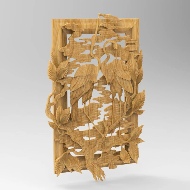 3d STL модель крана птица для маршрутизатора с ЧПУ гравер рельефный станок резьбы