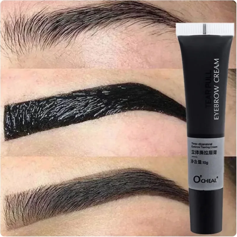 

Tearing Eyebrow Gel Semi Permanent Waterproof Long Lasting Tattoo Tint Makeup Sweatproof Peel Off Dye Eyebrow Cream Cosmetics