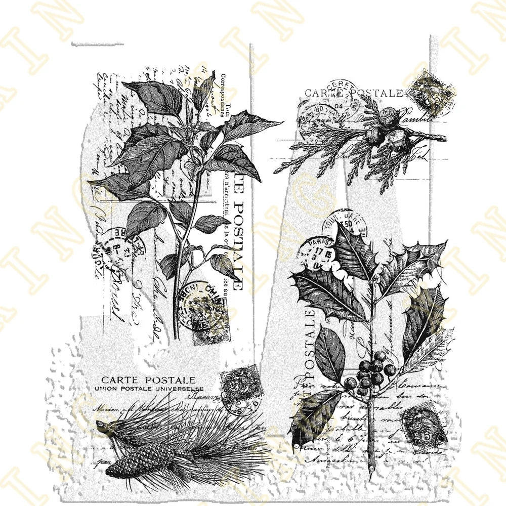 

Festive Collage Metal Cutting Dies Clear Stamps Scrapbook Diary Secoration Embossing Stencil Template Diy Greeting Card Handmade