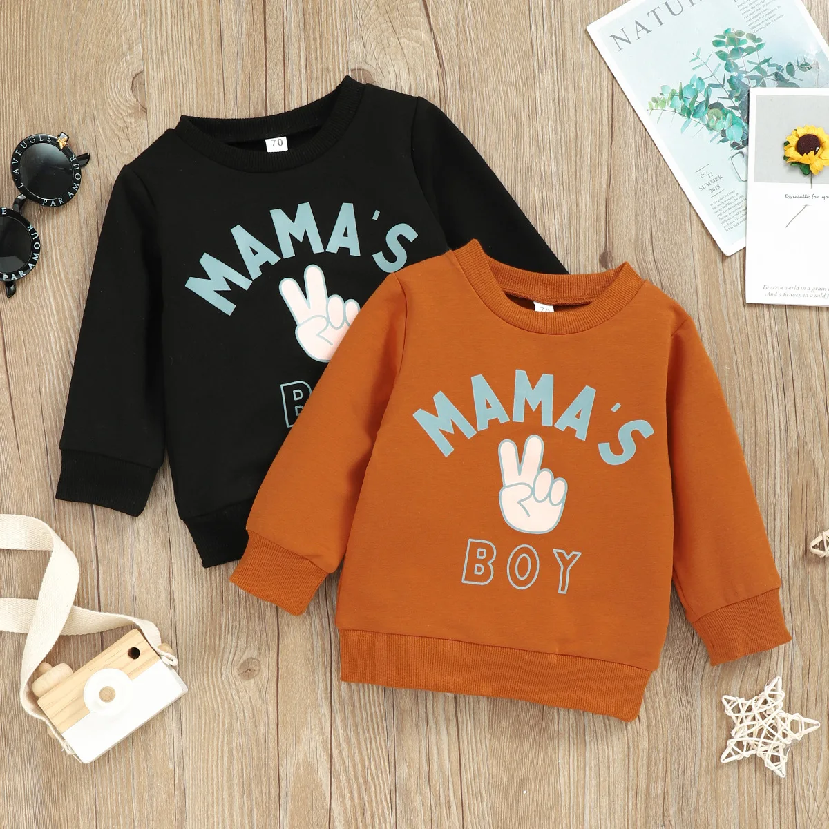 

Boys Pullover Sweater Spring and Autumn 2022 New Children's Clothing Children's Letter Printing Long Sleeve T-shirt Hoodies