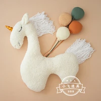 dvotinst newborn baby photography propscreative posing props furry cute alpaca white horse studio shoots accessories photo props