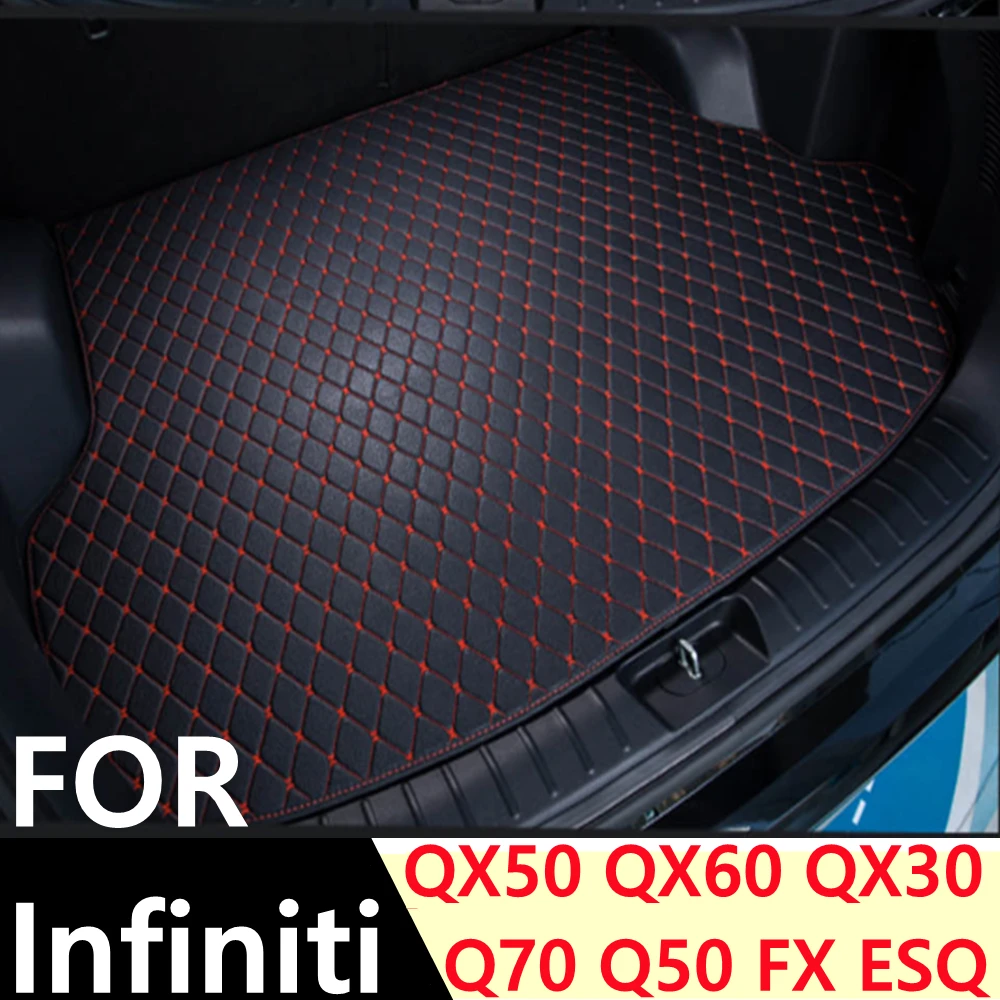 

Коврик для багажника автомобиля Infiniti QX50, QX30, Q70, Q50, ESQ, FX серии, для любой погоды, XPE, задний коврик для груза, коврик, автомобильная задняя часть...