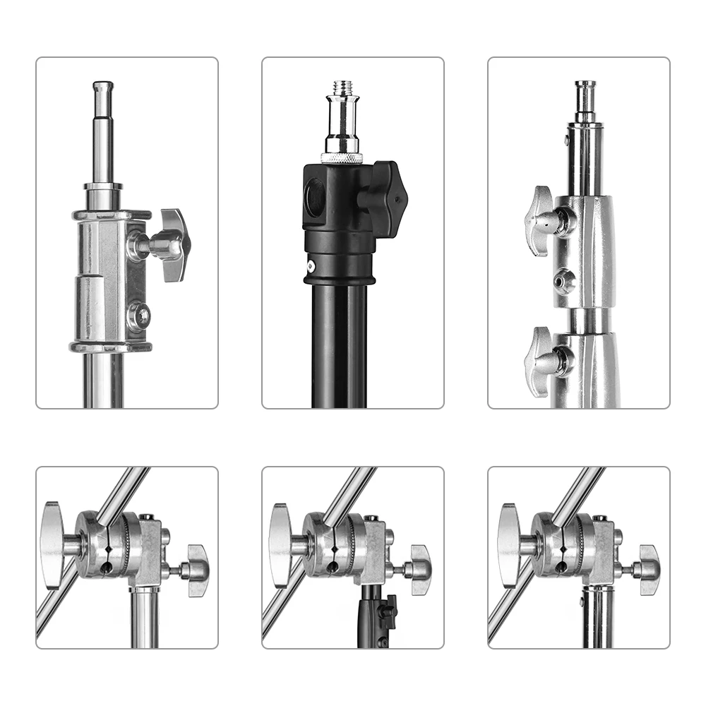 Full Metal Heavy Duty Grip Head for C-Stand Boom Arm Softbox Lights Modifer Photographic Studio Accessories |