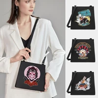 shoulder crossbody of women small square bags mask series pattern designer commute tote bag messenger shopping purse handbag