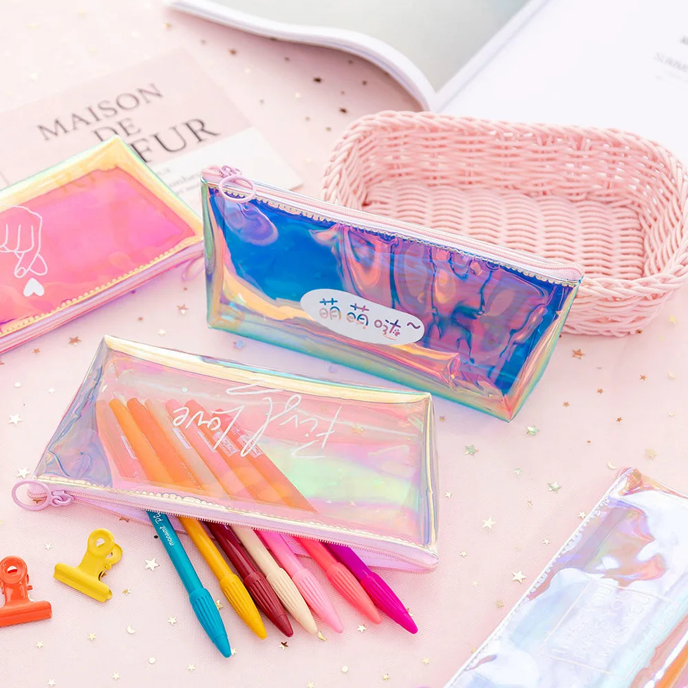 

Transparent Simple Stationery Box Creative Pvc Pencil Bag School Pencil Box Student Gift