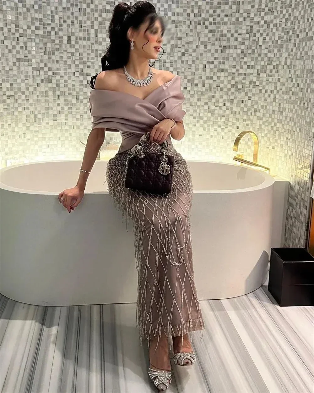 Элегантные вечерние платья Yipeisha с открытыми плечами в Дубае по индивидуальному