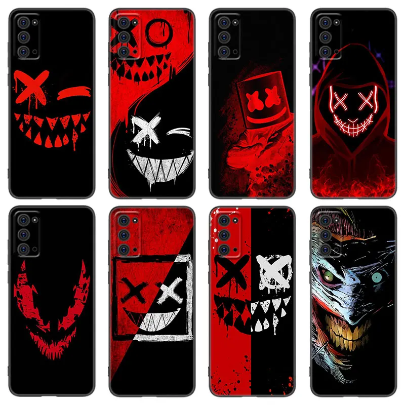 Deadly Evil Smile Phone Case For Samsung M30 M31 S M11 M12 M21 M22 M23 M32 M33 M52 M53 Note 10 Lite 20 Ultra J2 Pro J4 J6 + J8