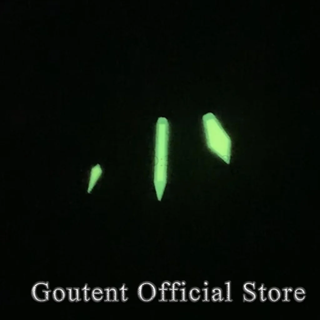 Серебряные стрелки Goutent зеленая светящаяся стрелка подходят для автоматического