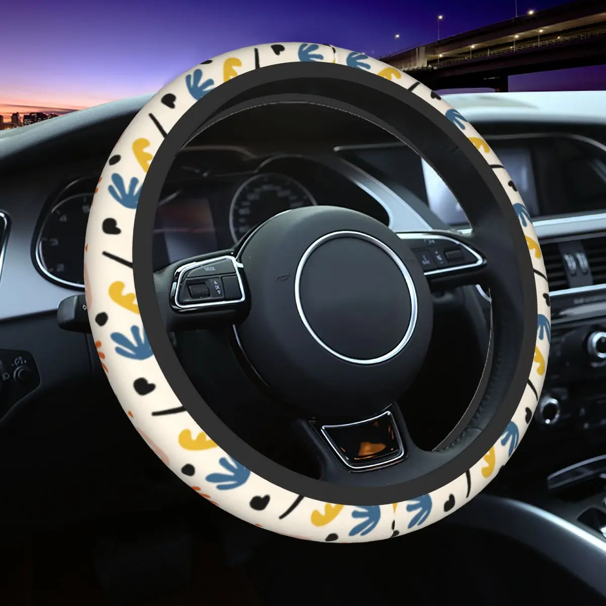 

Matisse Art Car Steering Wheel Cover 38cm Anti-slip Elastische Auto Decoration Car Accessories