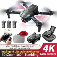 2022 Quadcopter S128 WIFI FPV Mini Drone With Wide Angle HD 4K Camera Height Hold Avoidance RC Foldable Quadcopter Dron Gift Toy