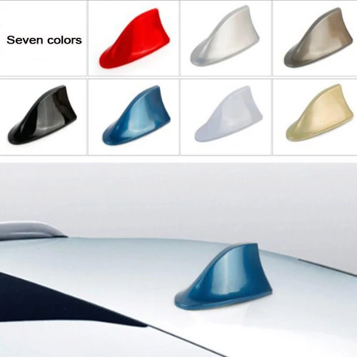 

Car decoration shark fin antenna with signal radio special antenna car roof tail antenna modified without punching holes