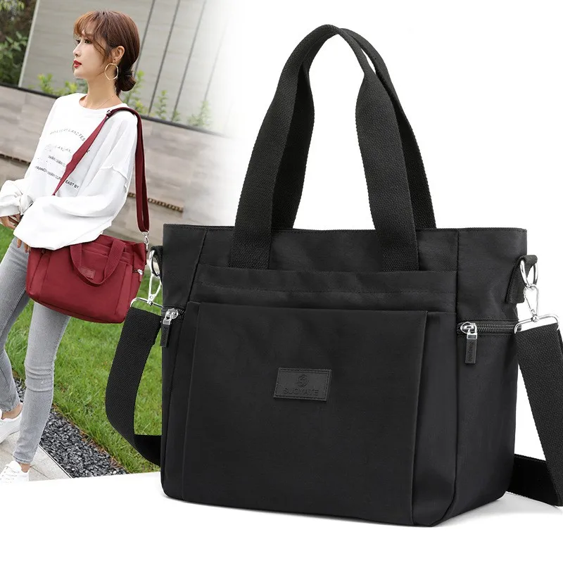 

Нейлоновая сумка, Корейская сумка через плечо для путешествий, винтажная женская сумка через плечо, вместительные водонепроницаемые повседневные сумки, универсальная женская сумка
