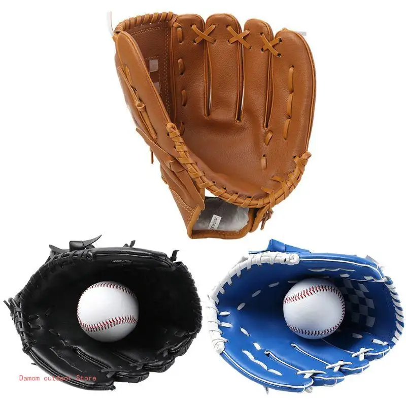 

Adult Youth Child Outdoor Sport Throw Softball Baseball Thickened Glove Practice Equipment Non-Slip Mitt 10.5/11.5/12.5