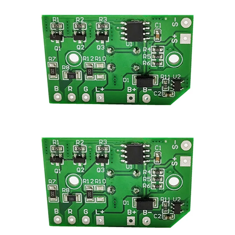 

2 шт., гибкая плата солнечной энергии, 3,7 в, переключатель, контроллер солнечной лужайки, литиевая батарея, меняющая цвет RGB, печатная плата солнечной лампы