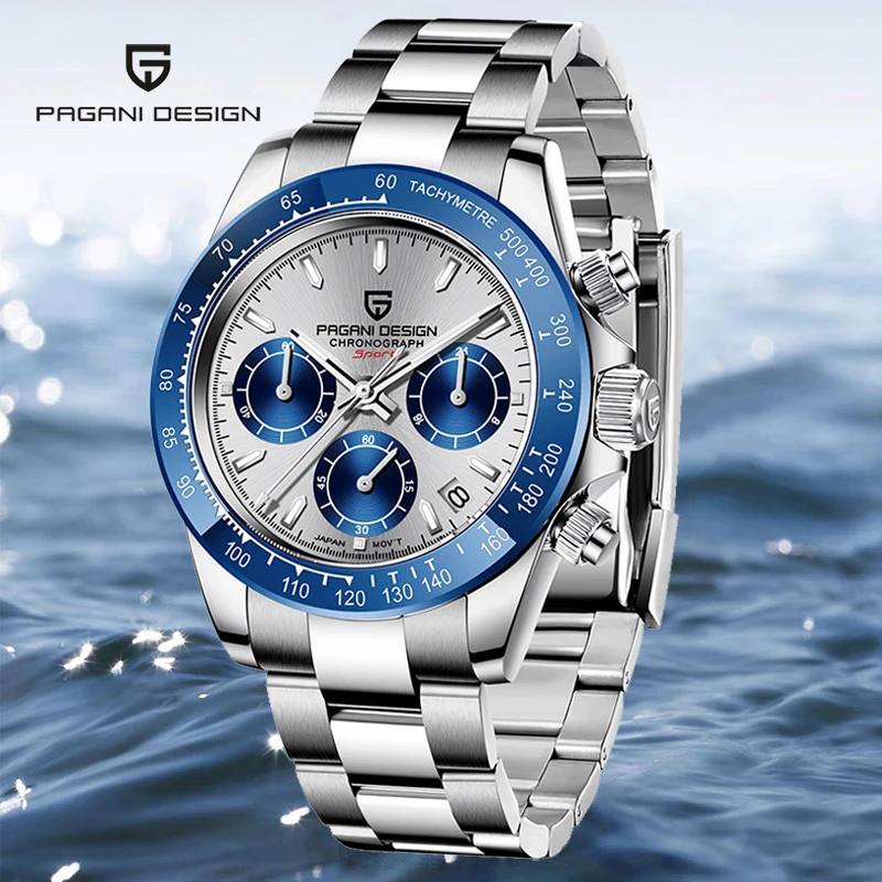 

PAGANI DESIGN Men's Watch Luxury Business Chronograph 2022 New Quartz Watch For Men Stainless Steel Sapphire Waterproof Luminous