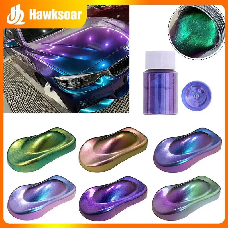 

10g Acid Resistant Car Color Changing Pigments Odorless Automotive Pigments Non Migratory Chameleon Pigment Mica Non Conductive