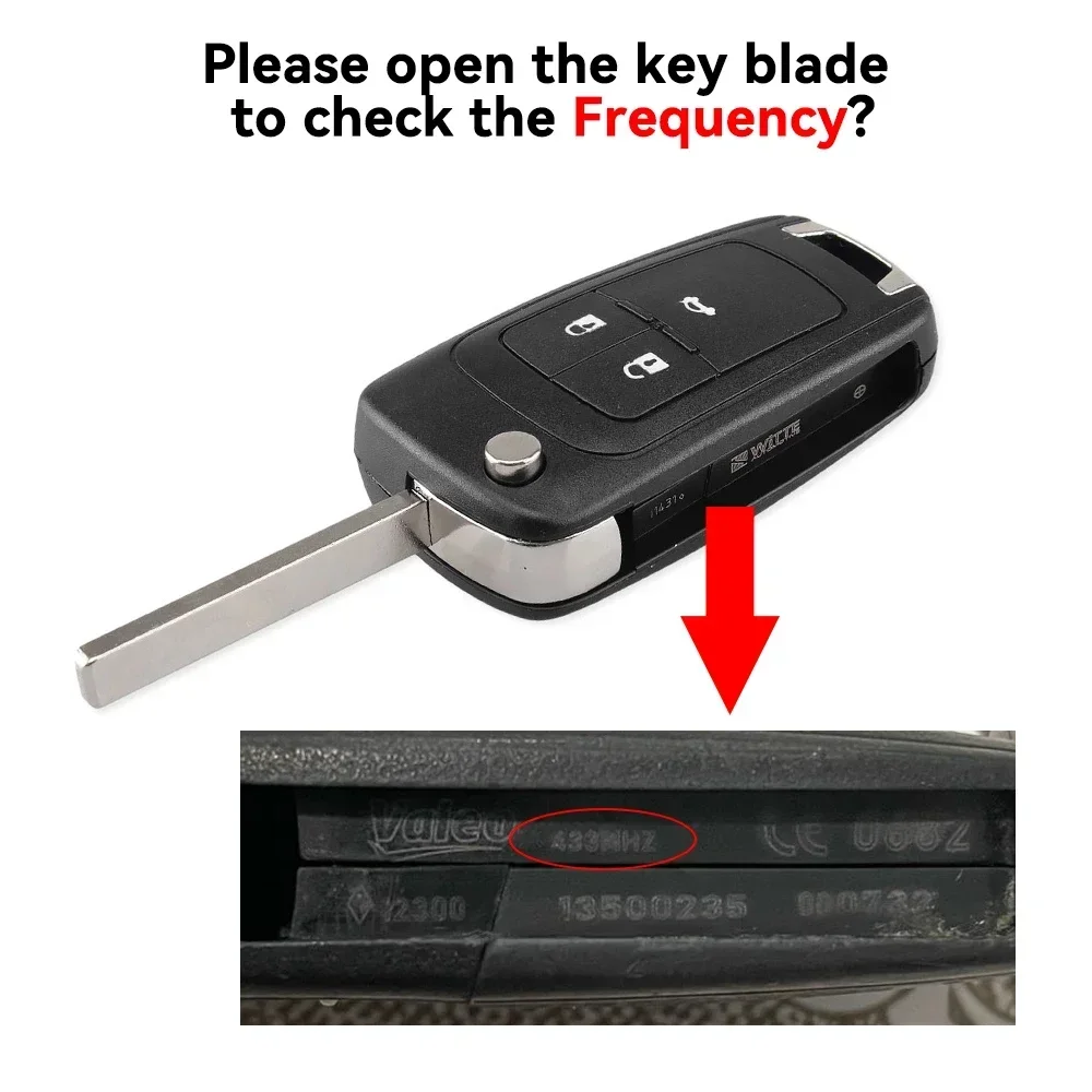 KEYYOU 8-упаковка 315/433 МГц ID46 PCF7941 Удаленные Автомобильные Ключи Для Chevrolet Cruze Aveo Epica Lova