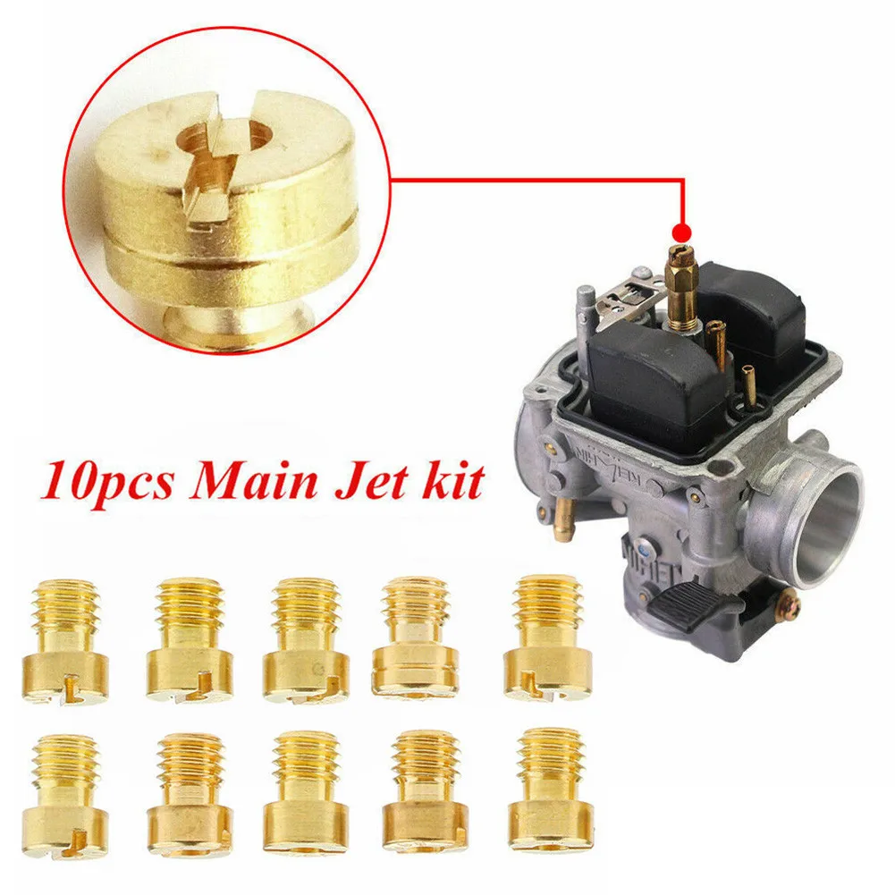 

10pcs Main Jet Carburetor Vice Nozzle For M5 19 & 21mm Dellorto Carburettors For Simson Spatz Schwalbe 5mm 60-105