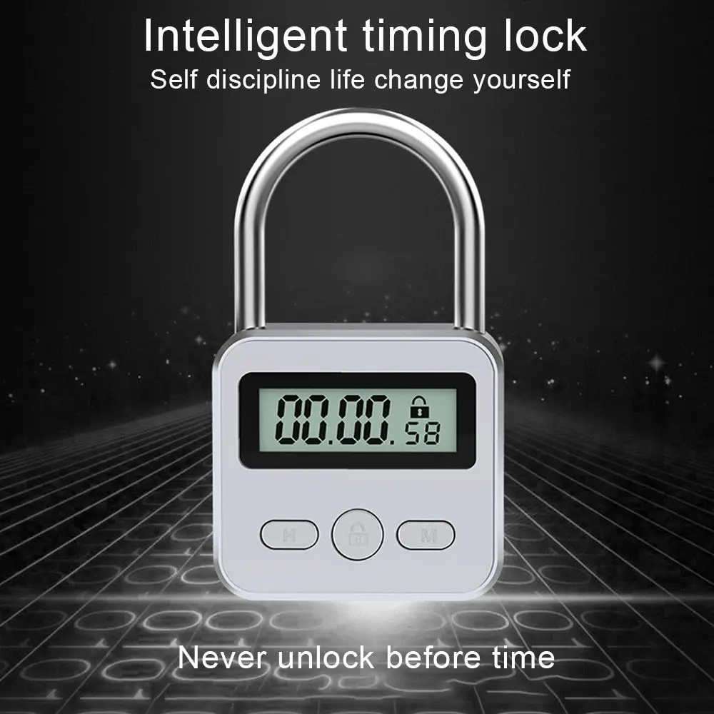 

Timer Long Battery Life Anti-Addictive Timing Electronic Lock Bondage Timer Metal Time Lock Digital Time Lock