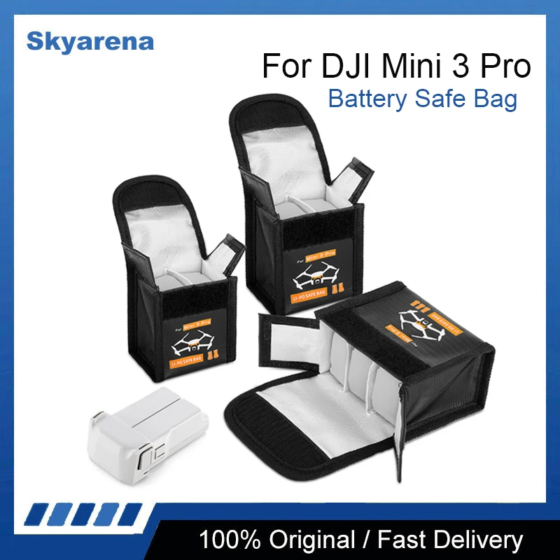 

Flight Battery Safe Bag for DJI Mini 3 Pro Battery Protective Case Transport Safe Explosion-proof Storage Bag Accessories