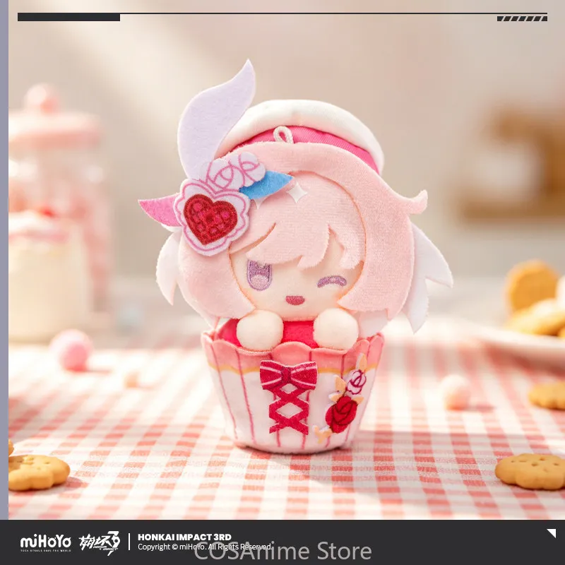 Фото Официальный плюшевый брелок-подвеска MiHoYo Honkai Impact 3 с персонажами Кевином Касланой, Элизией Сиеле, Кианой Касланой, украшение для сумки, подарок на Рождество для косплея №2
