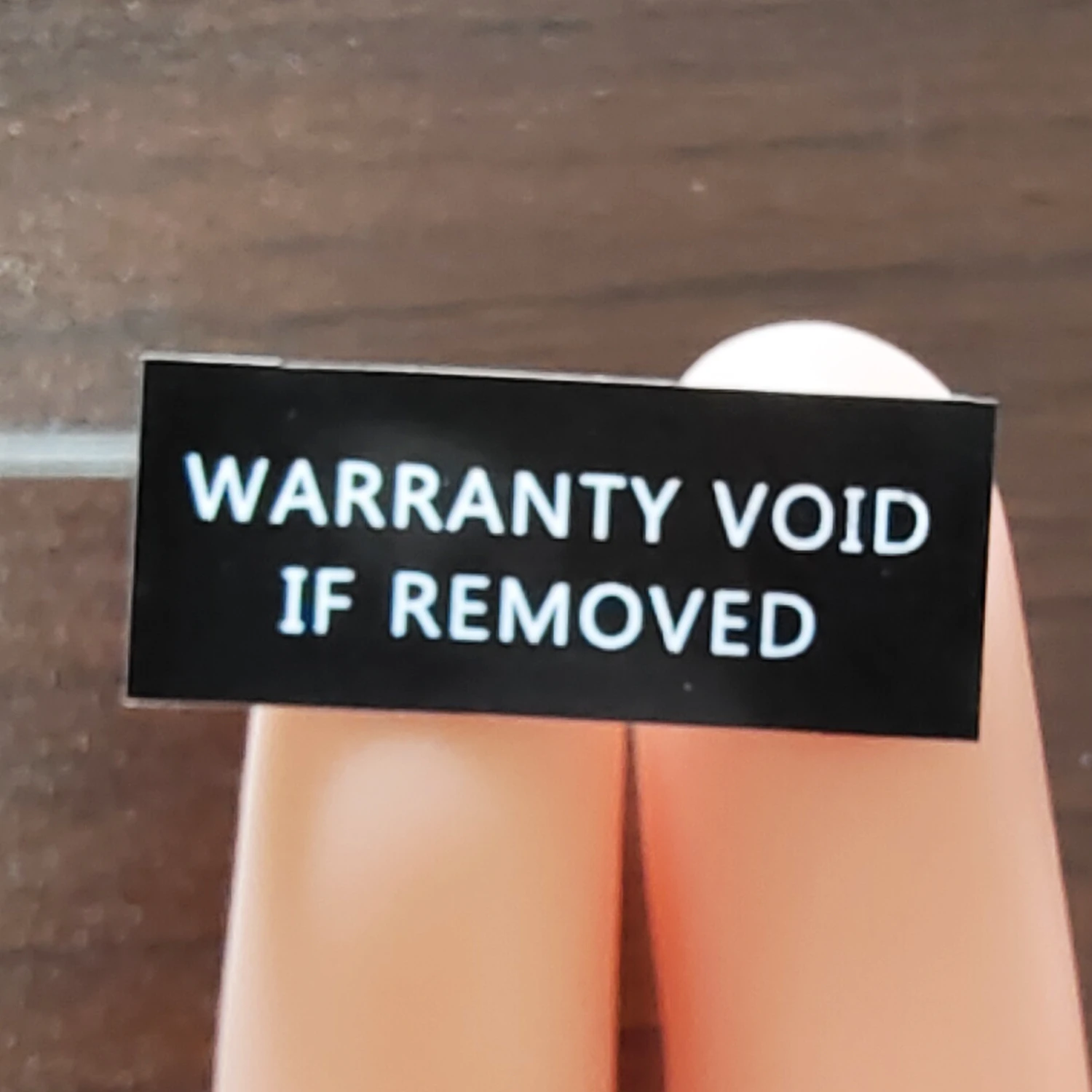 10000pcs 25x10mm WARRANTY VOID IF REMOVED brittle paper security seal tamper evidence label sticker V34