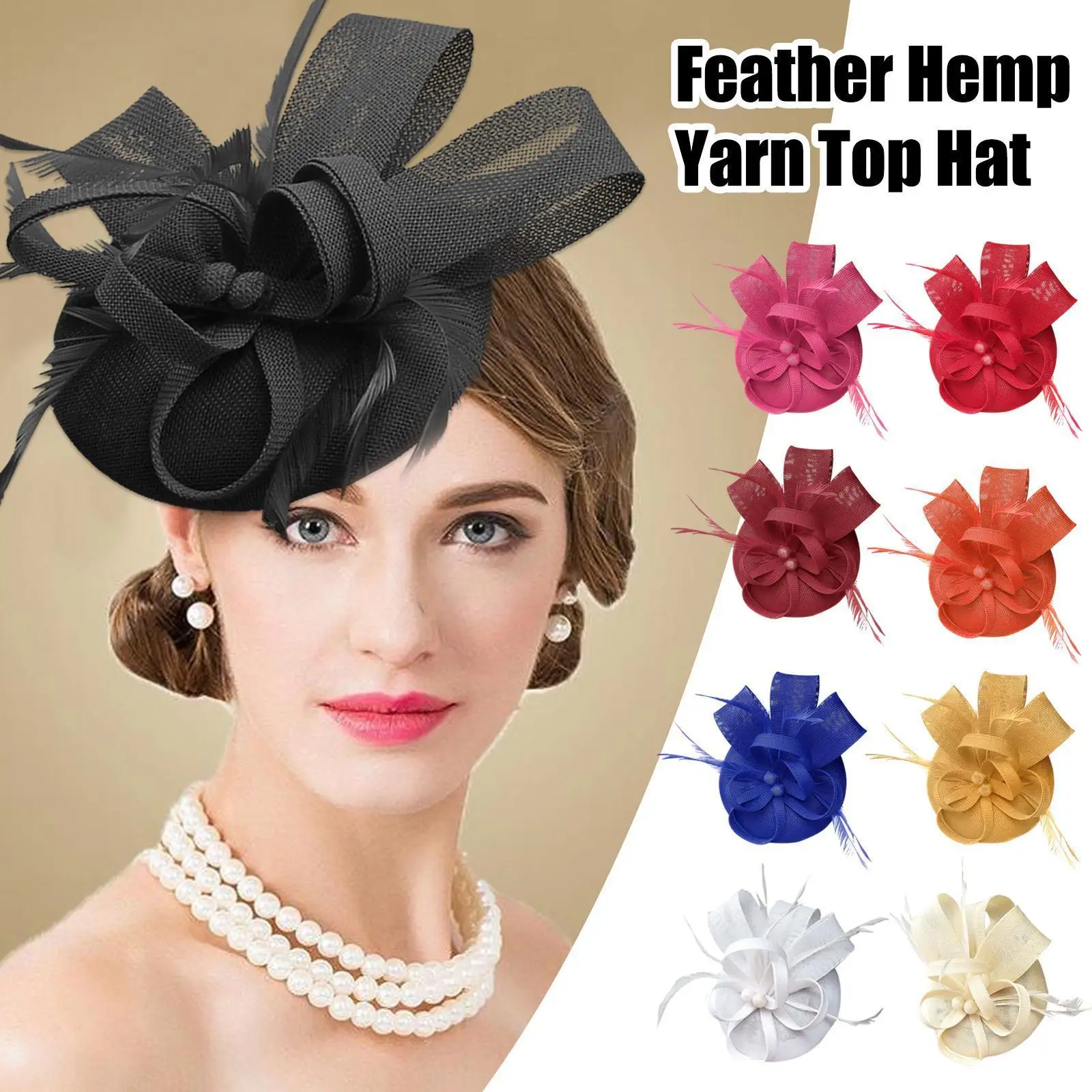 

Модный женский цветочный зажим для волос с бантом головной убор с вуалью кружевной свадебный мини-топ маленькие аксессуары для коктейля чая шляпа с перьями для невесты