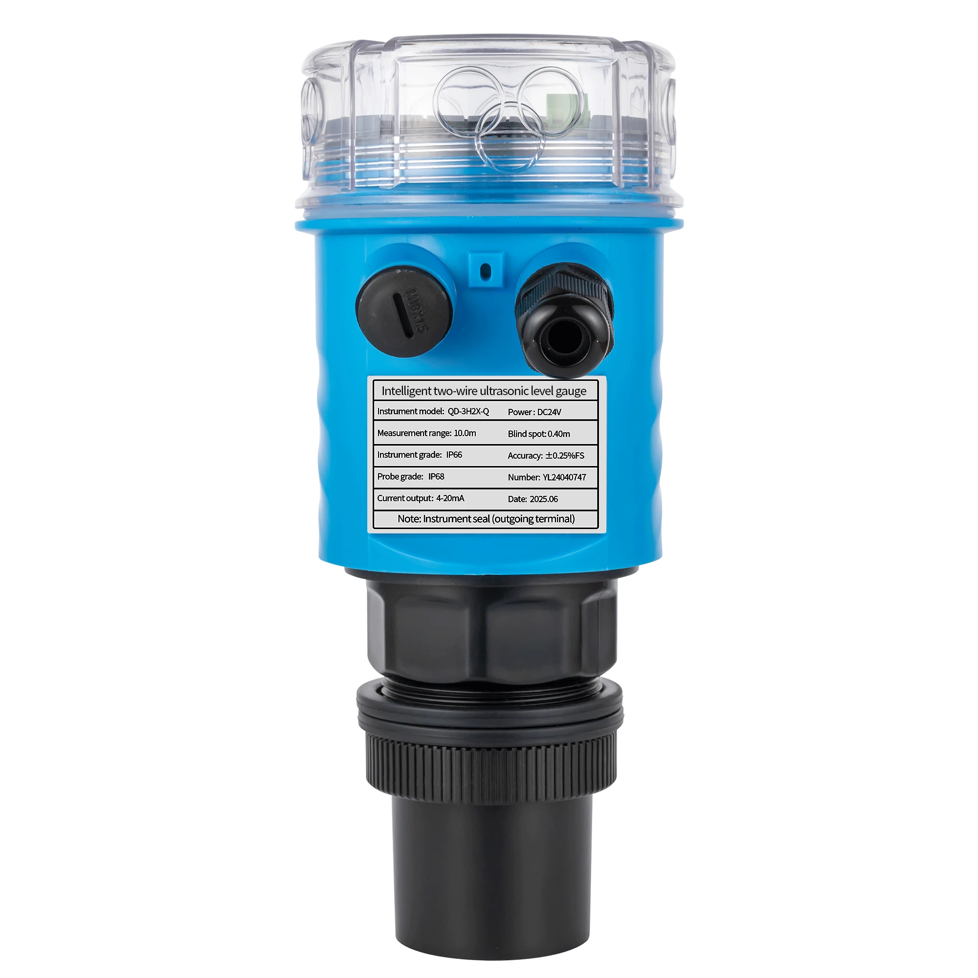 

Бесконтактный ультразвуковой измеритель уровня жидкости 4-20 мА IP68, 5 м, 10 м, датчик уровня в баке для дизельного топлива, масла, передатчик